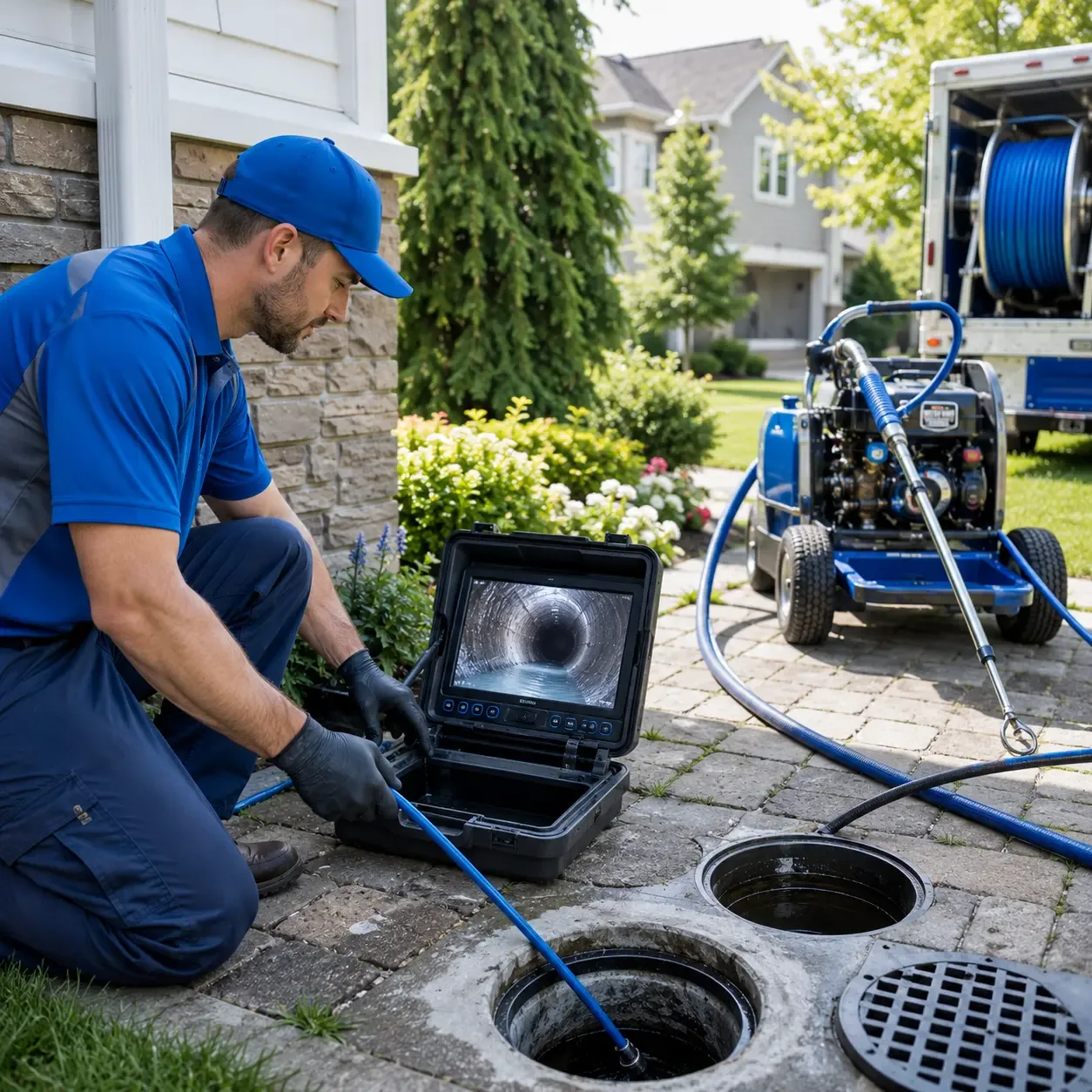 Outdoor drain cleaning professionals serving Pipe Creek, TX